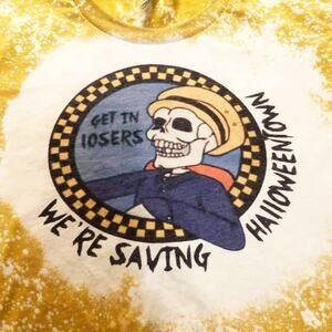 Mean Girls Halloween Town Bleach Dye Handmade Graphic Tee